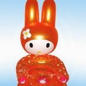 供应PVC充气兔仔沙发 儿童吹气沙发  吹气小动物沙发 （工厂直销)