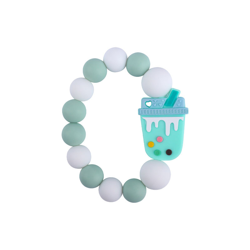 Nueva DIY creativo de dibujos animados juguetes de silicona suministros para bebés de dibujos animados animal erizo nube de silicona pulsera mordedor