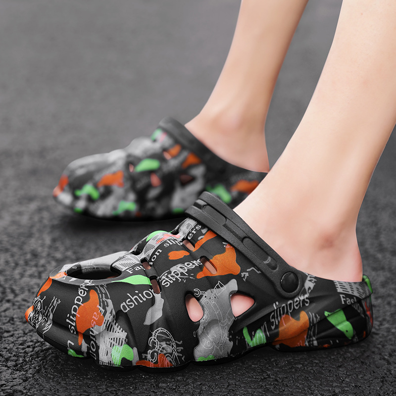 Sandali estivi casual da uomo in EVA di alta qualità, comodi, con suola spessa e antiscivolo, adatti per l'uso esterno, alla moda._voghion.com