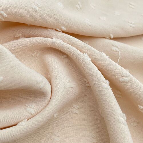 Ready-to-ship 120g ice silk crepe velvet embossed floral fabric for dresses and shirts, chiffon material, breathable for spring and summer.