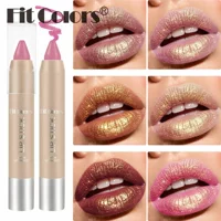 FIT COLORS 6-цветная перламутровая помада-ручка хамелеон металлическая тонкая блестящая позолоченная перламутровая помада помада трансграничное