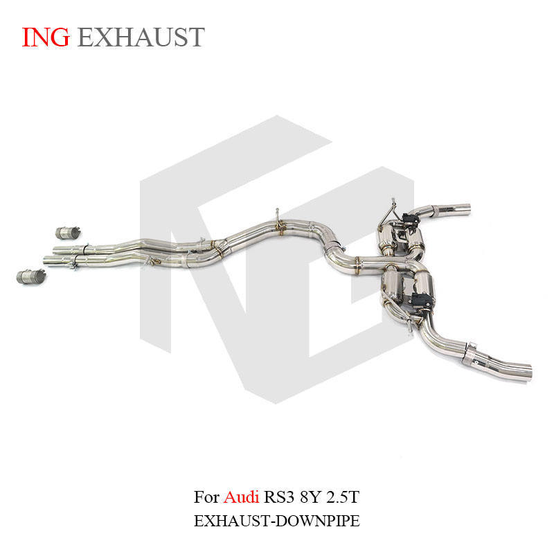 Suitable for Audi RS3 2.5T 8Y 24+ Silencer Valve Stainless Steel Tail Section Exhaust Pipe