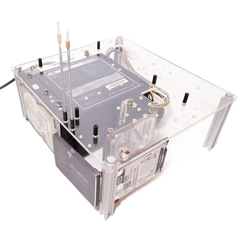 Chassis Main Board Simple Character Table DIY Transparent Acrylic Open MATX Computer ITX Chassiform Stand