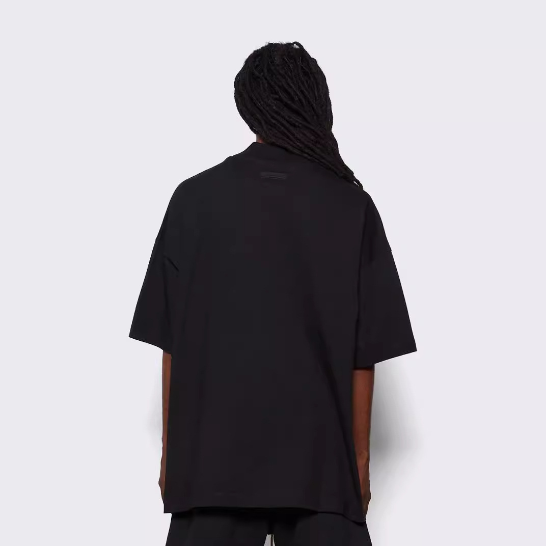 2023 primavera y verano American Essentials marca de moda pesada camiseta Street FOG algodón manga corta de los hombres de estilo High Street