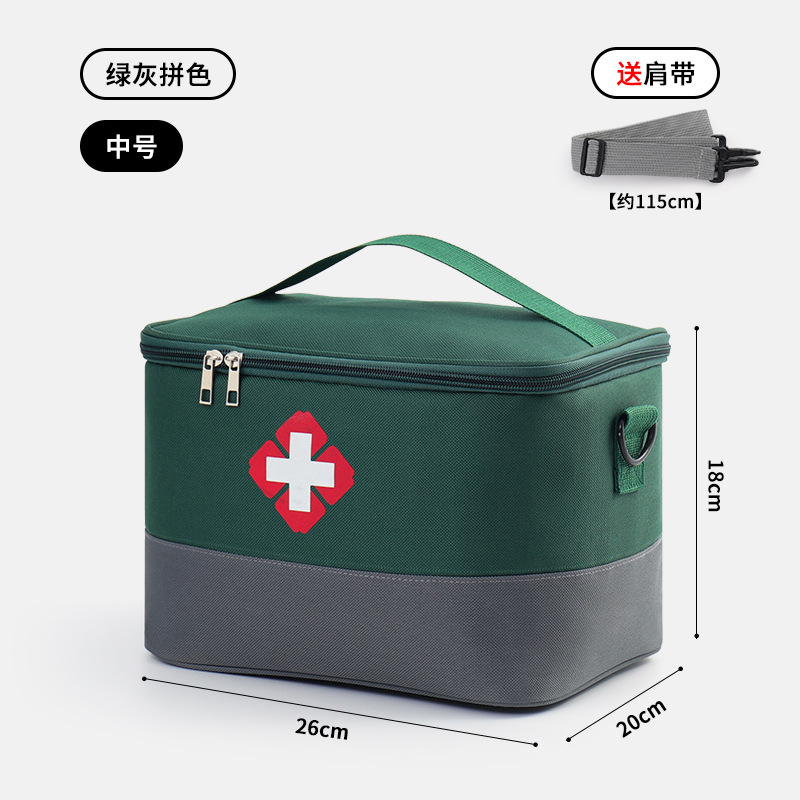 Hogar de gran capacidad bolsa de primeros auxilios portátil medicina portátil organización bolsa de almacenamiento grande impermeable bolsa de viaje de emergencia
