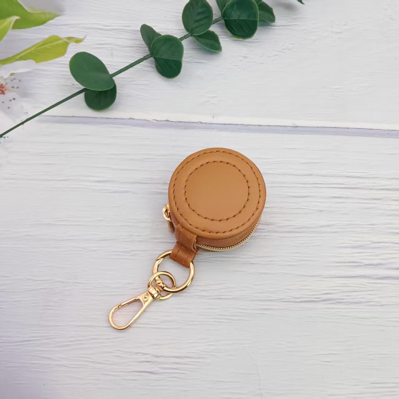 Luxus-PU Mini-Schmuckkassette tragbar Reise-Reißverschluss mehrschichtige Ohrringe Halskette Schmuckkasten Ringorganizer