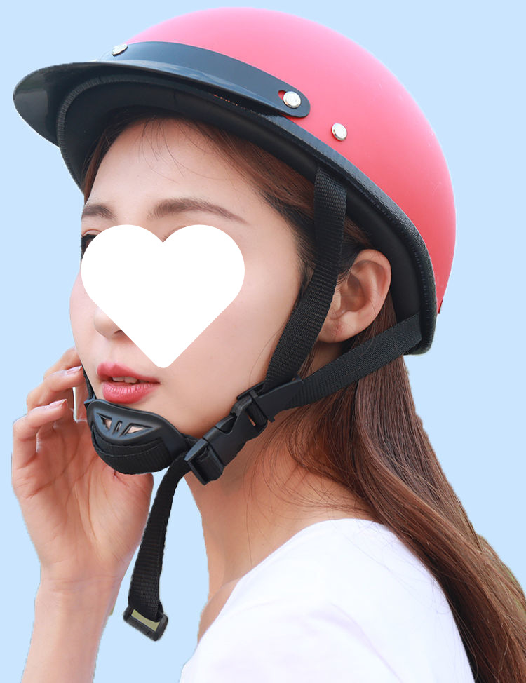 Motorcycle Electric Vehicle Riding Helmet Sunshade Harley Half Helmet