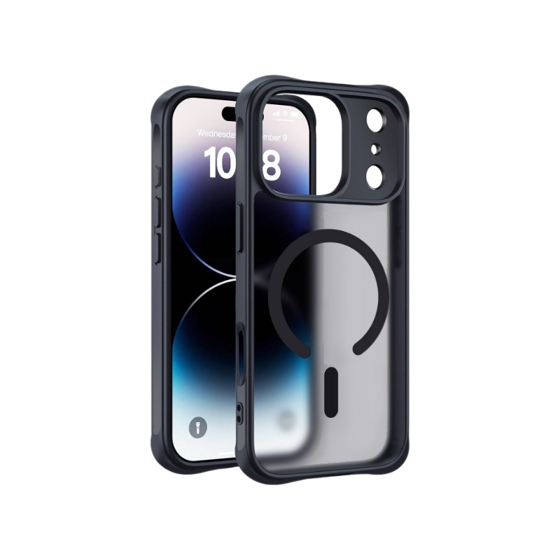 Transfronterizos para iPhone17promax estando de teléfono esmerilado piel Apple17 todo incluido succión protector a prueba de caídas