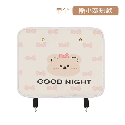 hanging bag storage box car – Chair back anti-kick pad - one-nngy-bear-girl-short-style