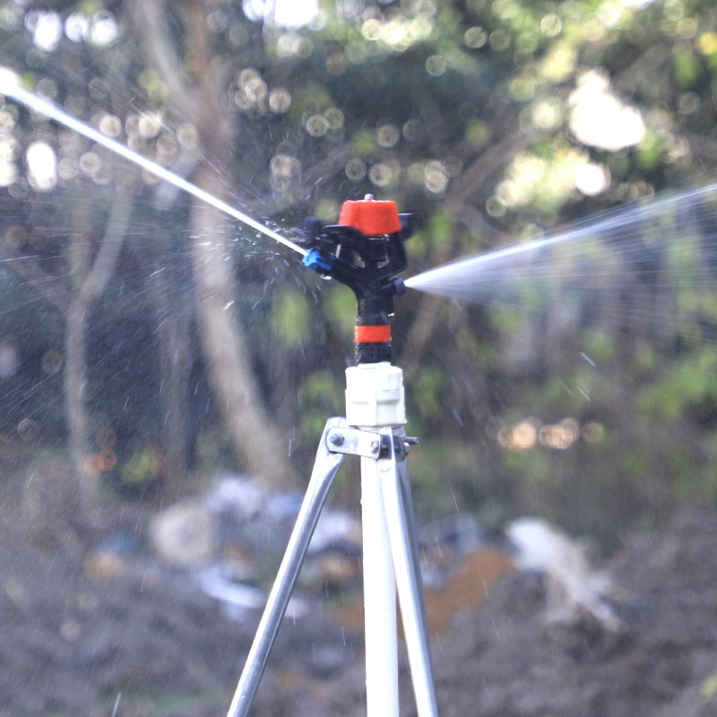 6 puntos rociador de brazo oscilante de plástico 360 grados rotación controllable jardín de césped agrícola riego por pulverización enfriamiento rociador sin impuestos