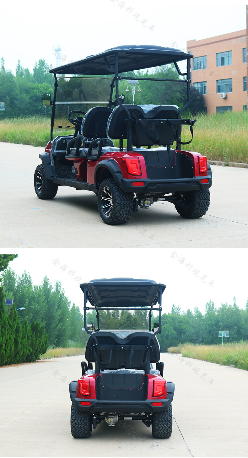 Jinhaike 4-Seat Electric Golf Cart Hotel Shuttle Bus Scenic Spot Sightseeing Club Golf Cart