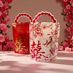 既製のウェディングキャンディバッグ、中国風のウェディングキャンディバッグ、ウェディングキャンディバッグ、ギフトボックス、婚約記念品、ウェディングキャンディバッグ
