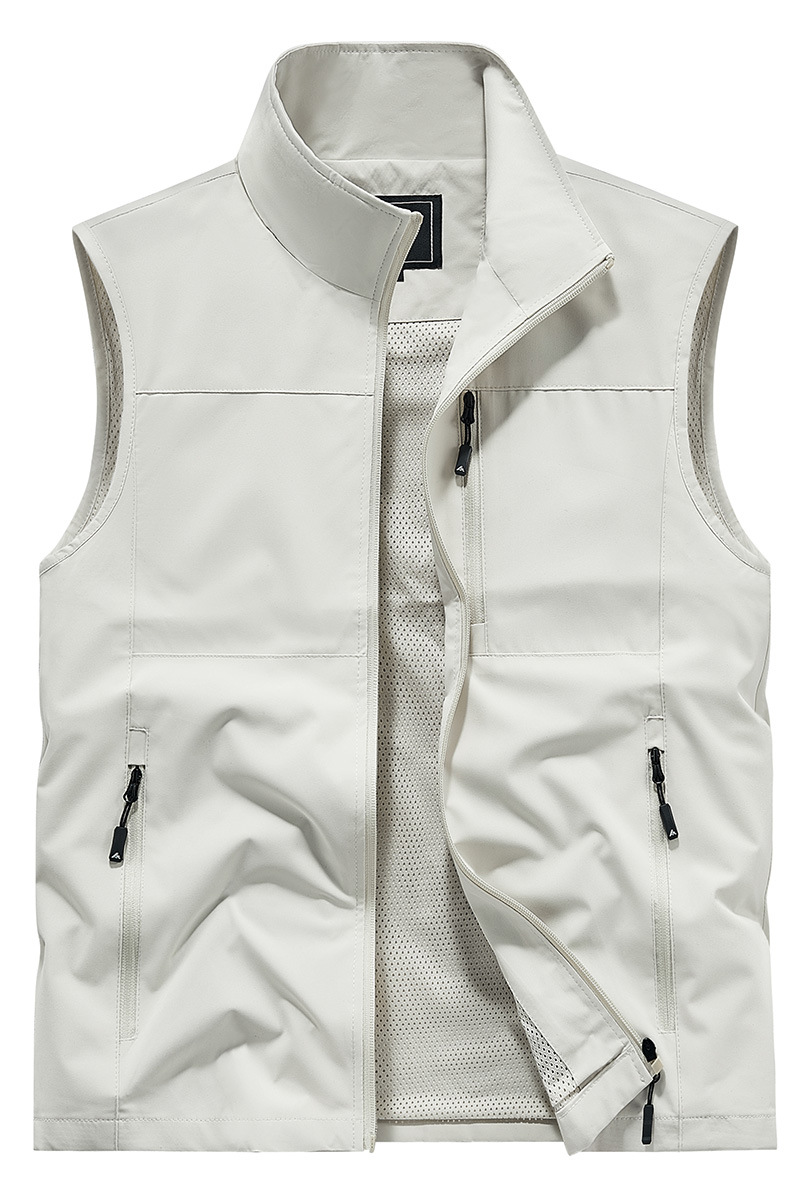 Muchos bolsillos al aire libre chaleco de herramienta chaleco de terciopelo personal de gestión de ropa de trabajo clip de seguridad personalizado