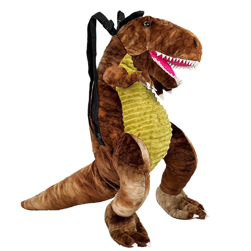Peluche de dinosaurio explosivo transfronterizo, mochila Tyrannosaurus Rex, linda muñeca, regalo de cumpleaños, linda muñeca