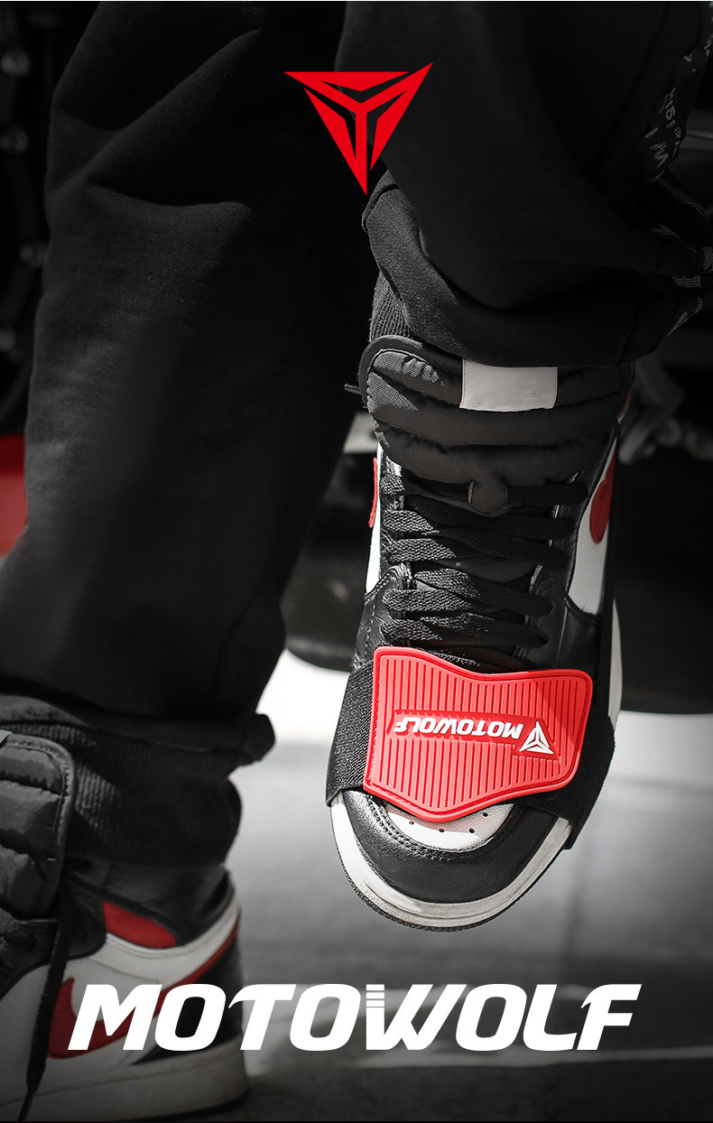 Motorcycle Riding Gear Shift Shoe Covers, Anti-Slip, Anti-Dirt, Anti-Collision, Wear-Resistant, Motowolf Anti-Slip