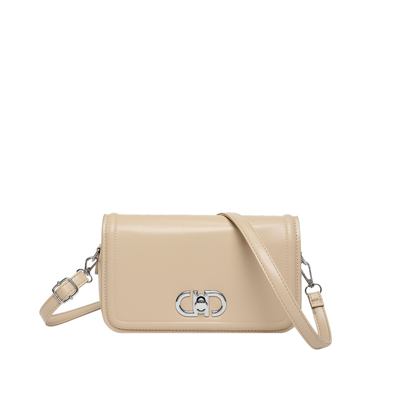 2025 primavera nuevo nicho de estilo estilo extranjero estilo de moda de color sólido bolso de bloqueo personalidad elegante bolso de hombro