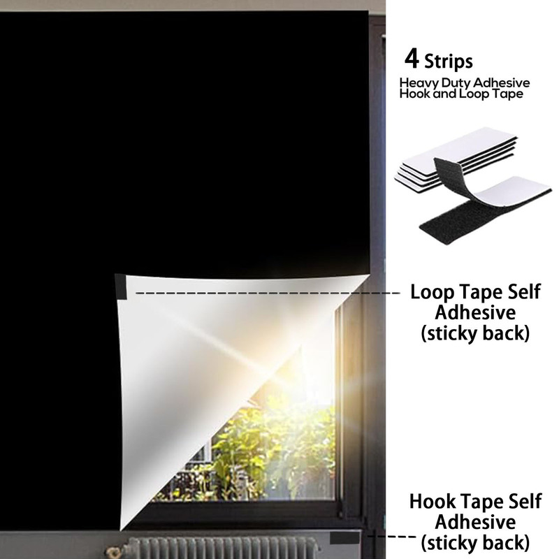 cross-border amazon new silver coated full blackout curtain portable travel tailable sunscreen blackout curtain diy