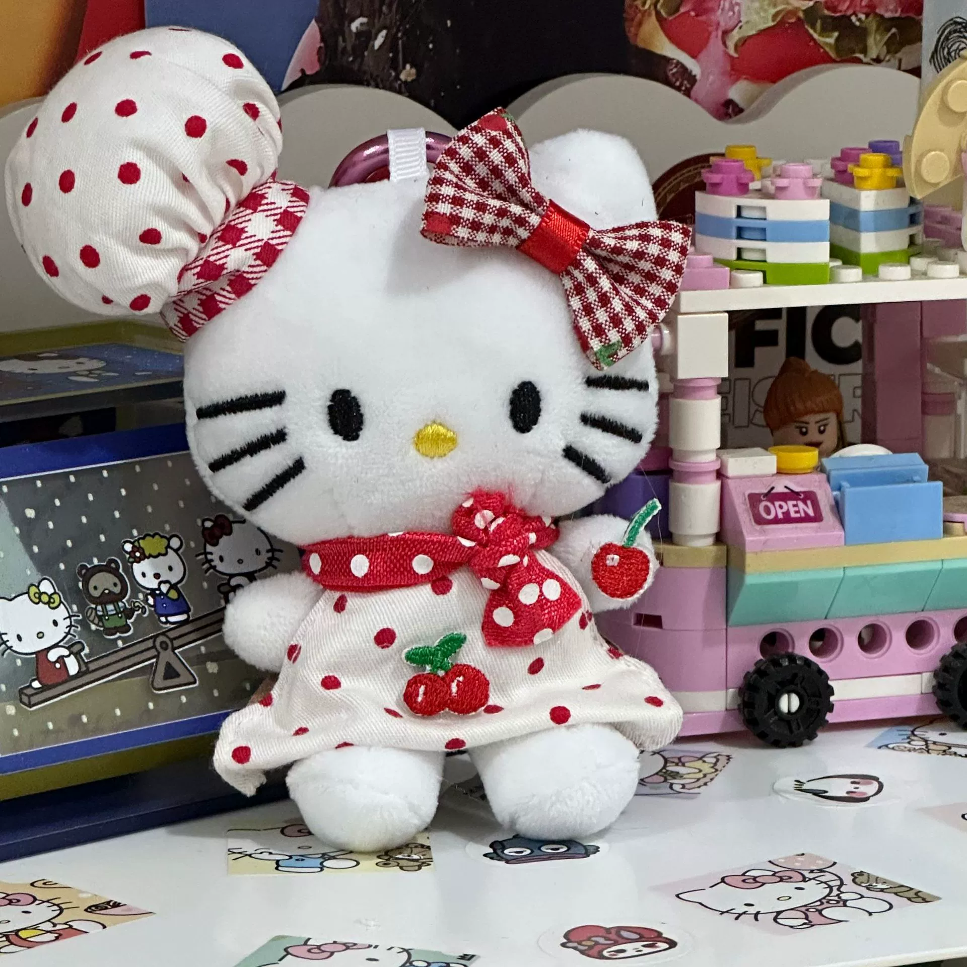 Плюшевая подвеска-брелок для ключей (Hello Kitty) симпатичная кукла, мягкая мини-плюша 10+ вариантов дизайна, подарок 0.038 кг