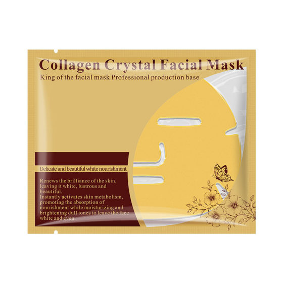 Cross-border gold collagen crystal mask collagen face mask mask patch foreign trade wholesale