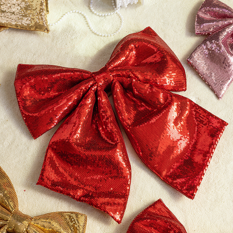 クロスボーダークリスマスリボン大ゴールデンスパンコールパールコットンピンク装飾クリスマス装飾ペンダント装飾品|undefined