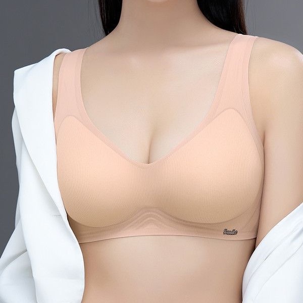 Y62 ropa interior femenina copas fijas juntas anti-caída chaleco sin anillo de acero bra ligero