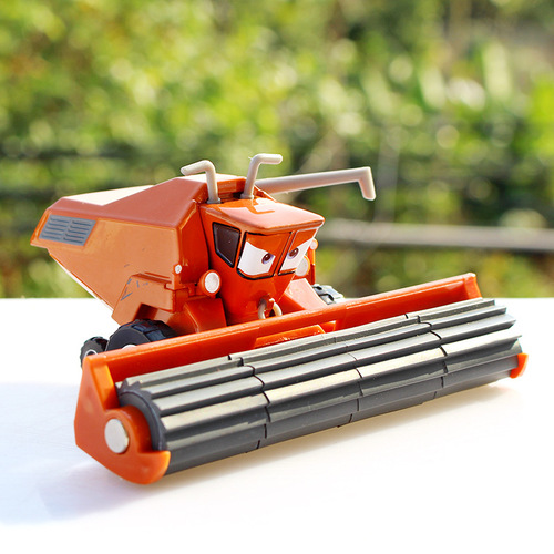 Cross-border racing car car harvester cow uncle Frank Frank mowing grass alloy children's toy car