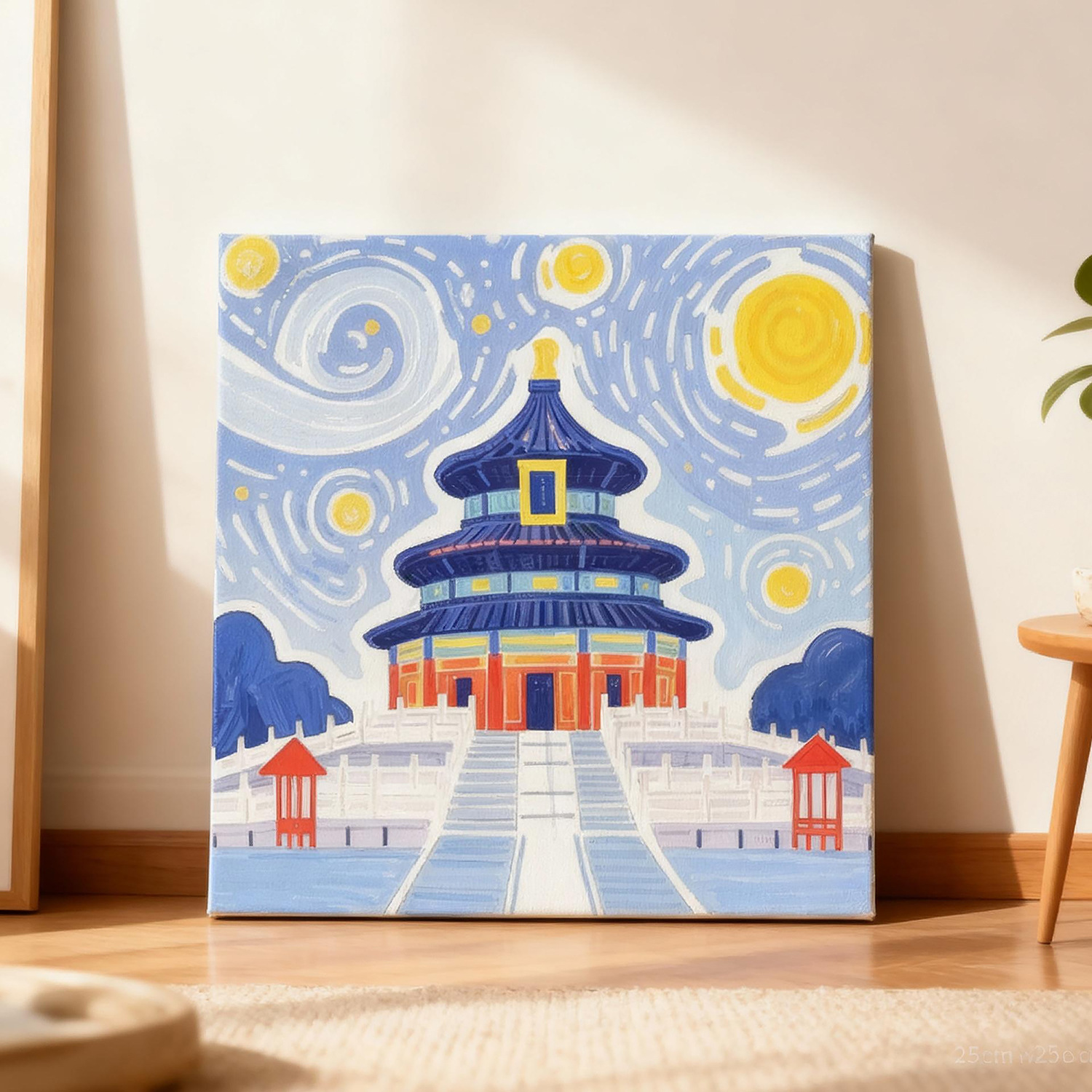 Transfronterizo nuevo mundo pinturas al óleo digital con marco diy acrílico rellenado a mano curar pinturas decorativas paisajísticas