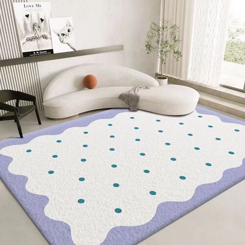 ins fresh imitation cashmere carpet thickened four seasons universal bedroom girls long strip floor mat living room full floor bay window mat