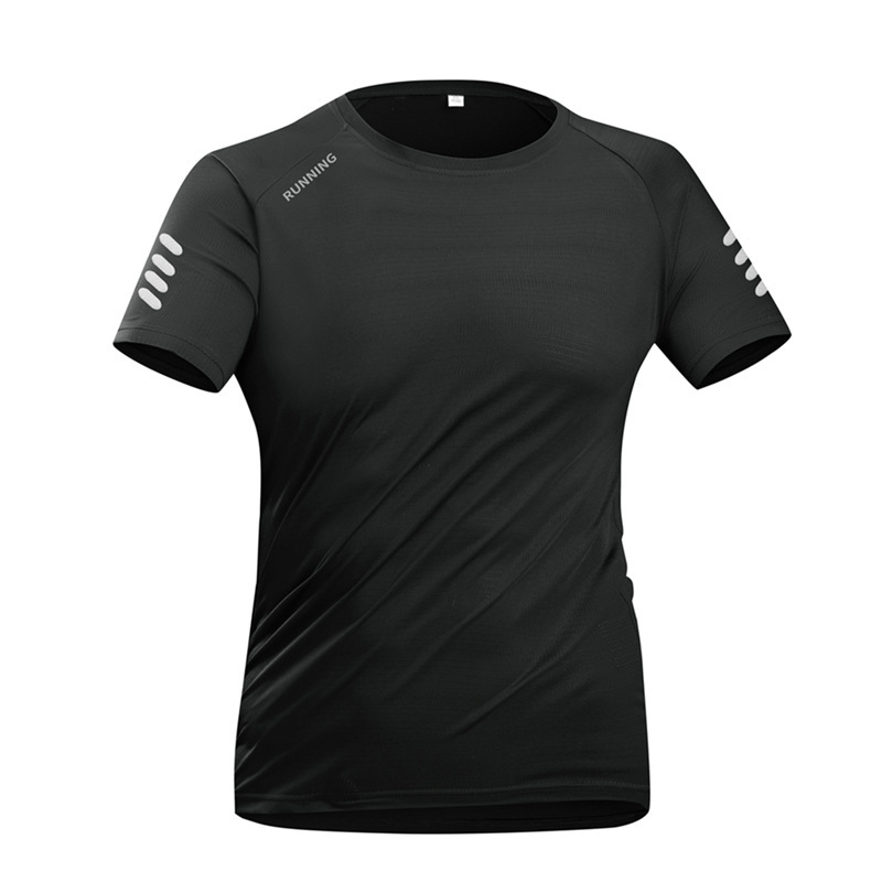 Summer sports elastic silk quick dry thin breathable T-shirt for…