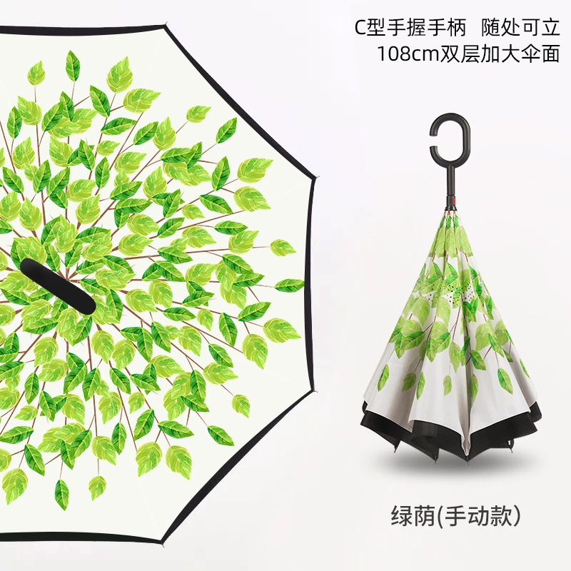 Double-layer automatic windproof big umbrella for double