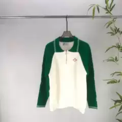 AliExpress Trendy Unisex Fall Winter New CA Color-Block Knit Wool Sweater Long Sleeve Affordable Alternative Top