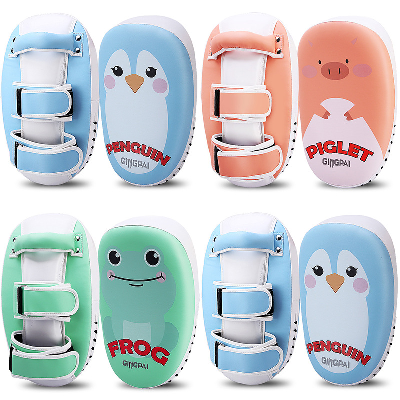 Children's Taekwondo Foot Target Sanda Boxing Target Home Accompanying Practice Boxing Hand Target Foot Handles Foot Board Leg Target Training Equipment