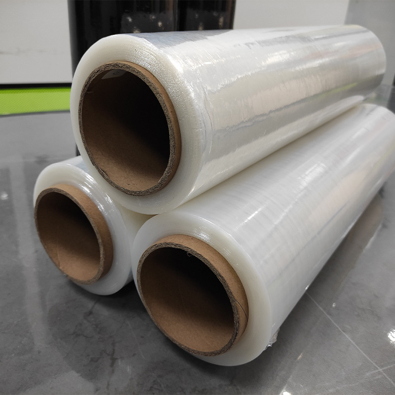 Fábrica al por mayor pe película de embalaje PE película de envoltura de estiramiento película de envoltura de la mano