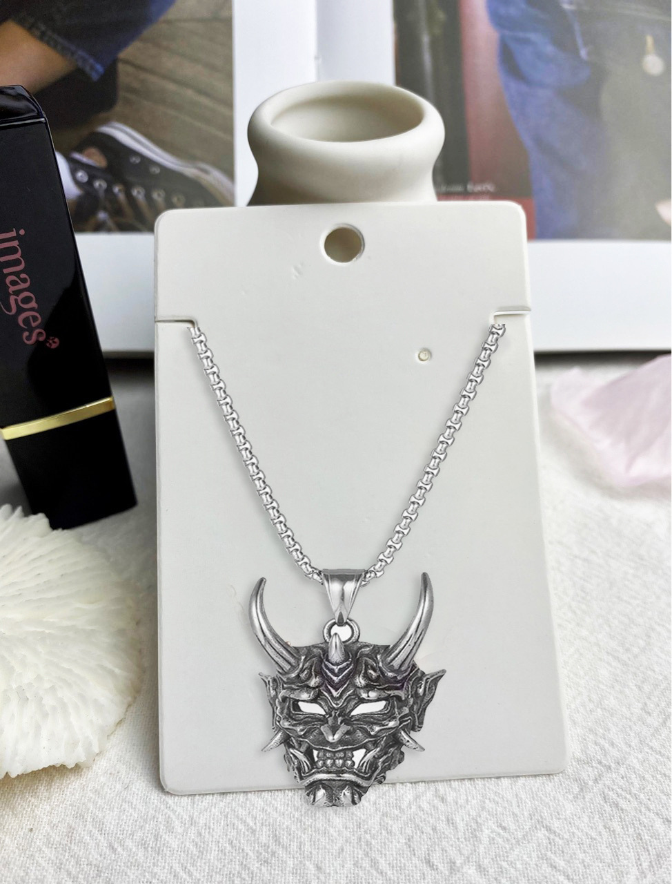 Gothic Horns Alloy Plating Menu0027S Pendant Necklace 1 Piece