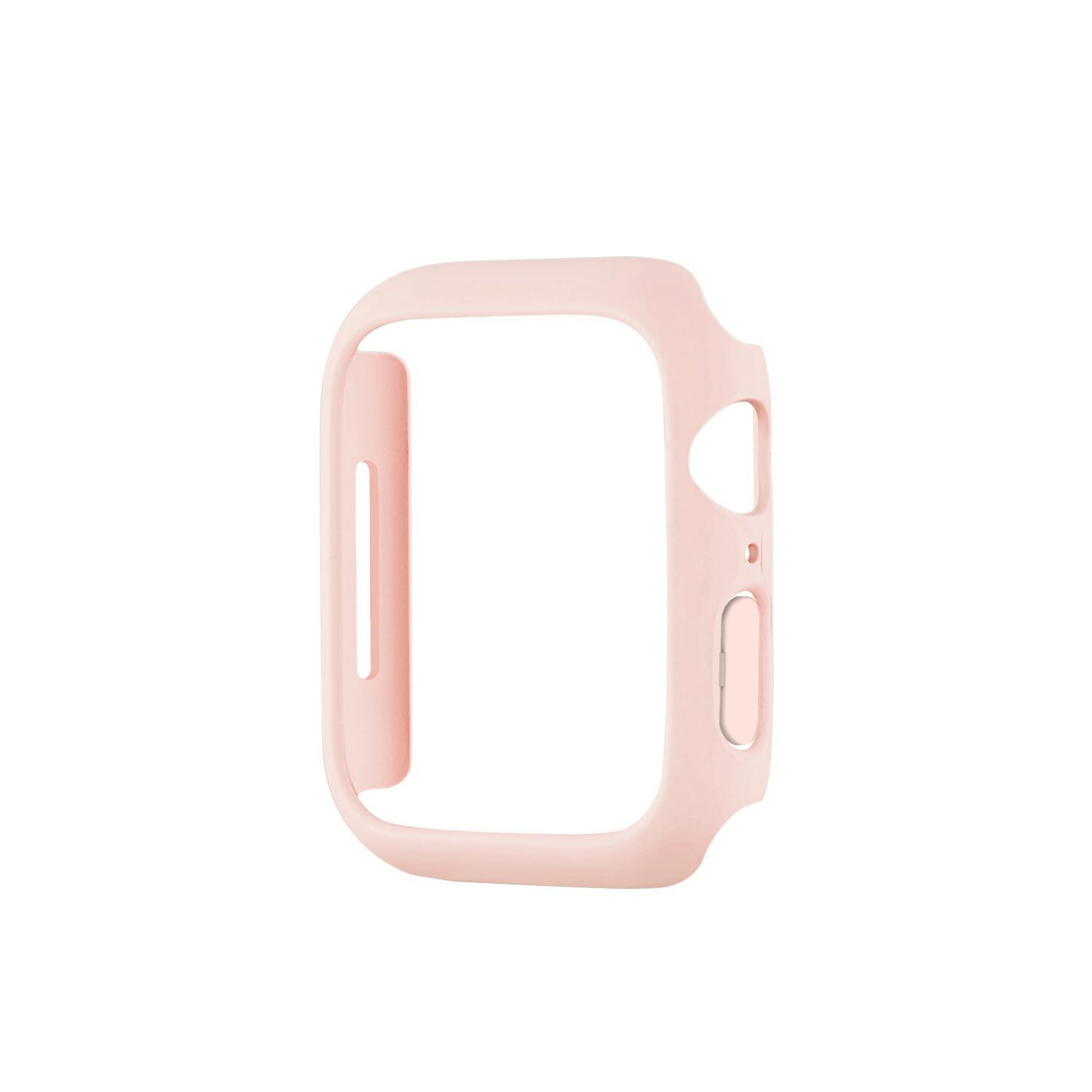 Adecuado para Apple Watch protector Shell medio paquete PC marco Apple Watch caso hueco iwatch cubierta protectora al por mayor