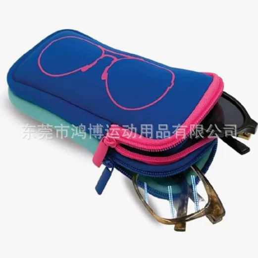 Production of Double-Layer Glasses Bags, Zipper Storage Bags, Printed Multi-Color Graphic Phone Hanging Bags, Portable Outdoor Diving Material Wallets