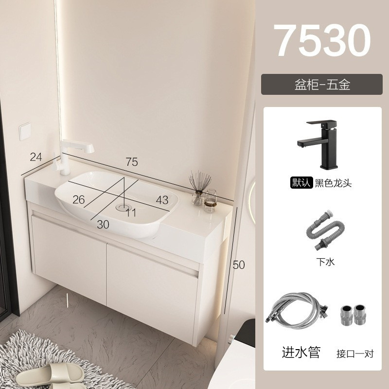 gabinete de baño de aluminio espacio pequeño gabinete de lavabo tipo hogar gabinete de lavabo combinado gabinete de lavabo todo en un lavabo