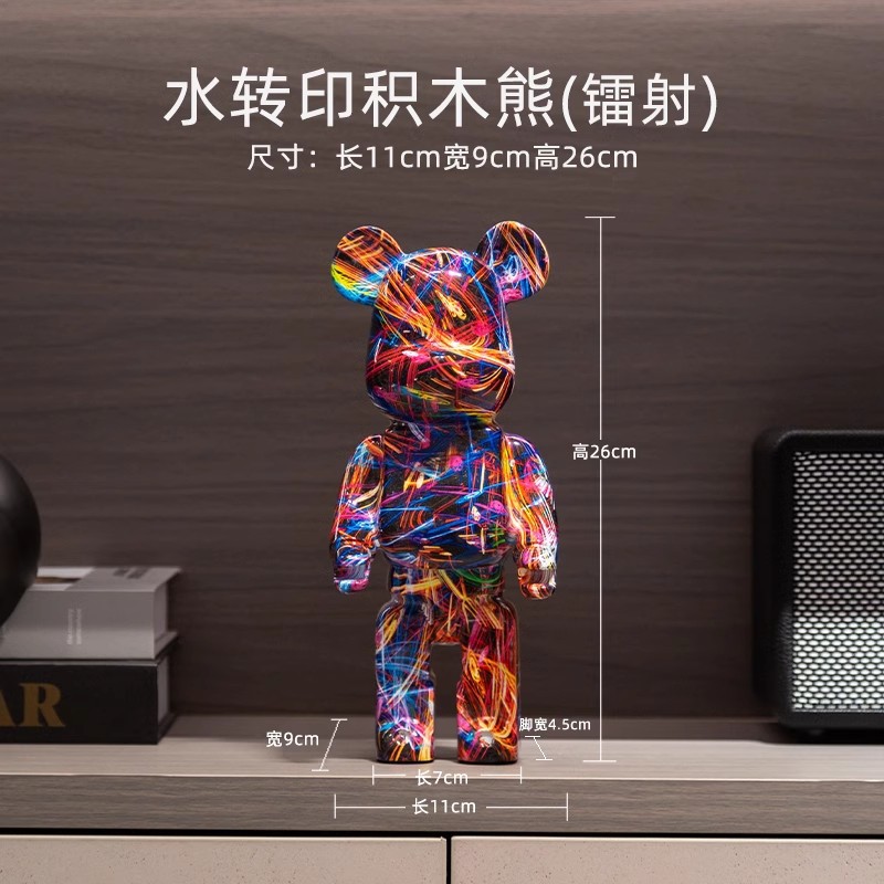 Decoraciones vitrinas de lujo, osos violentos de alta gama, muebles para el hogar, porche, gabinetes de TV, adornos de escritorio, vitrinas de lujo ligeras, decoración de vitrinas