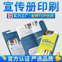 Ручная печатная фабрика тройной цветной печати листовка альбом печать бренда брошюра Краткая брошюра