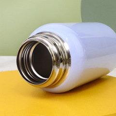 New cartoon deer 316 stainless steel insulated cup children's portable fabric bag bouncy water cup student water cup