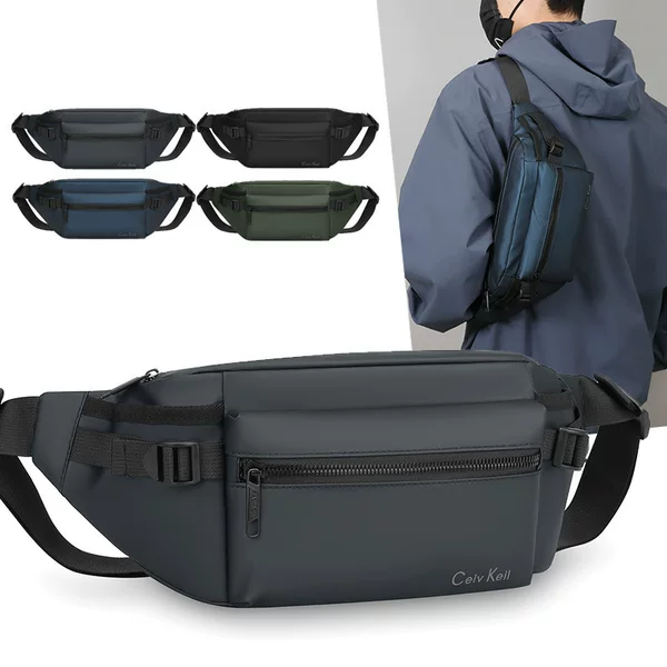 Foreign trade cross-border waist bag, trendy and versatile, suitable for outdoor travel, men's lightweight sports convenient waterproof chest bag