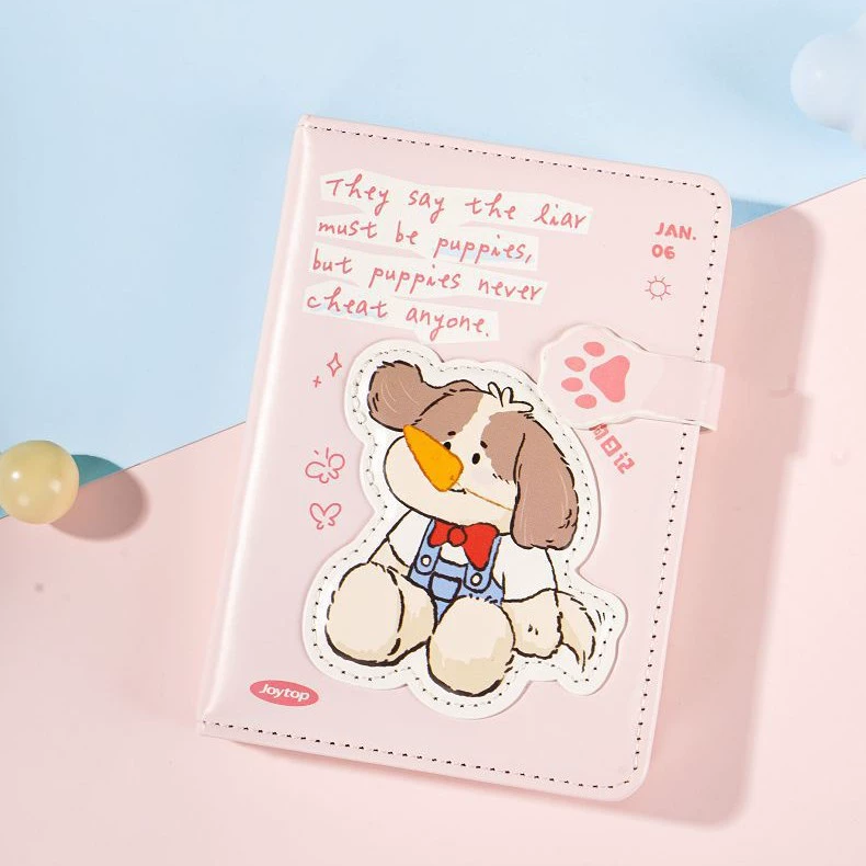 Joytop Puppy Diary - маленькая необычная магнитная книжка-кабель A6 (цветные внутренние страницы) высокоточная мультяшная книжка