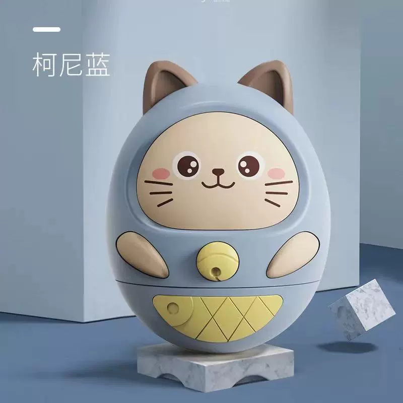 Неваляшка-игрушка, котик, для 6 месяцев, 1 года, раннее развитие