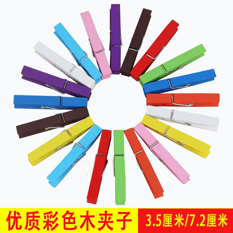 DIY цветной деревянный зажим деревянный маленький зажим отель для меню зажим для заметок