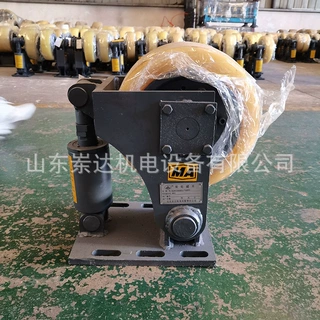 煤矿罐笼用提升装置 承载力大井下单排导向轮滚轮罐耳