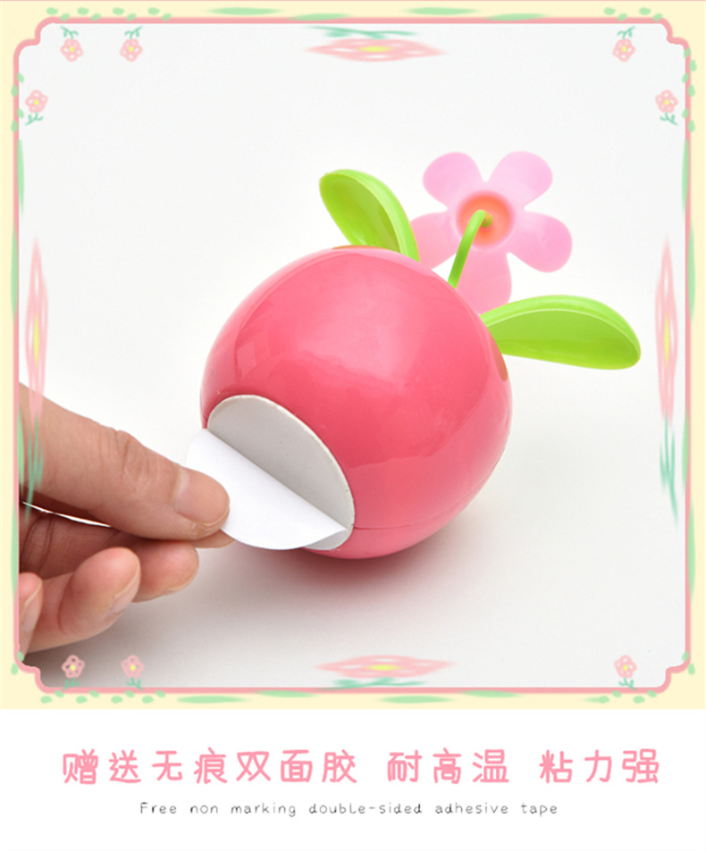 Creative and Cute Solar-Powered Little Bee Swinging on an Apple Cart Car Decoration Sunflower