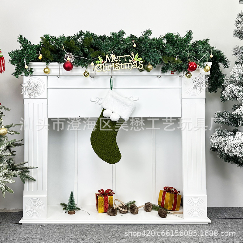 2024年越境アマゾン新作クリスマスオーナメントニットクリスマスソックスギフトバッグクリスマスソックスクリスマスプレゼント|undefined