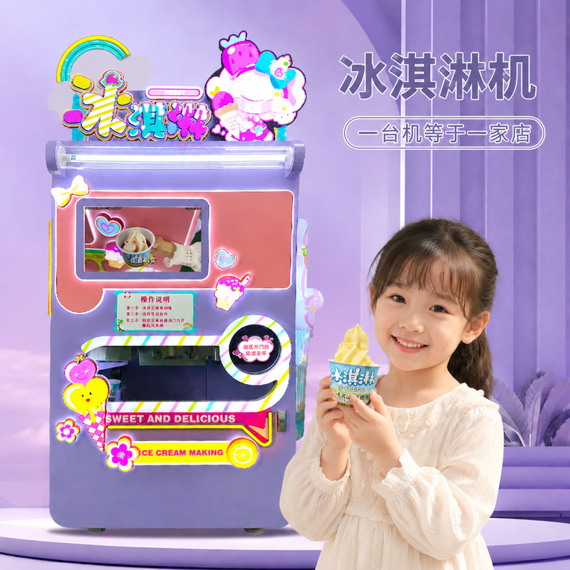 Chitu Fully Automatic Ice Cream Machine Commercial Self-Service Coin-Operated Scan Code Ice Cream Machine Stall Making Ice Cream Machine Chitu Fully Automatic Ice Cream Machine Commercial Self-Service Coin-Operated Scan Code Ice Cream Machine Stall Making Ice Cream Machine