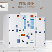 PP酸碱柜药品柜实验室强腐蚀柜化学药品试剂储存柜双锁器皿柜