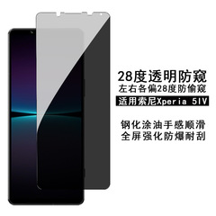適用於索尼Xperia5-V鋼化膜防窺透明sony xperia10-5超薄保護貼膜